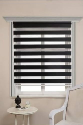 Stor Perde, Beyazıt Tekstil Siyah Bambu Zebra Siyah 160 x 200 byzt743