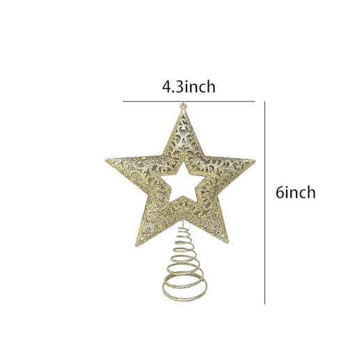 Mini estrella para árbol de Navidad de 5 puntos ideal para regalar e intercambios 3