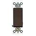 Leviton 5621-2 20-Amp 120/277-Volt Decora Plus Rocker Single-Pole Ac Quiet Switch, Brown