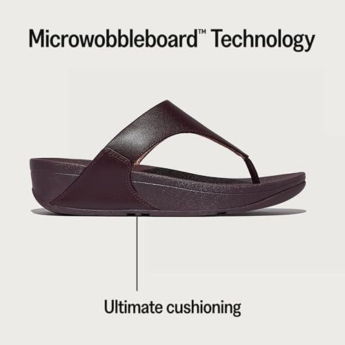 Image of FitFlop Womens Lulu Leather Toe Post Sandals