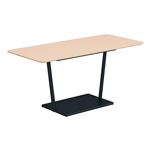 【メーカー配送・設置・組立】コクヨ ミーティングテーブル リージョン LT-RG167ME6AF85 角形 T字脚 ミドルテーブル 幅160×奥行75×高さ72.4cm リノリウム天板 パウダー/脚ブラック