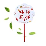 Generisch Ventilador de mano, diseño de dibujos animados, manual, refrescante, ligero, con diseño, para casa, escuela, clases, deportes, viajes, camping, verano