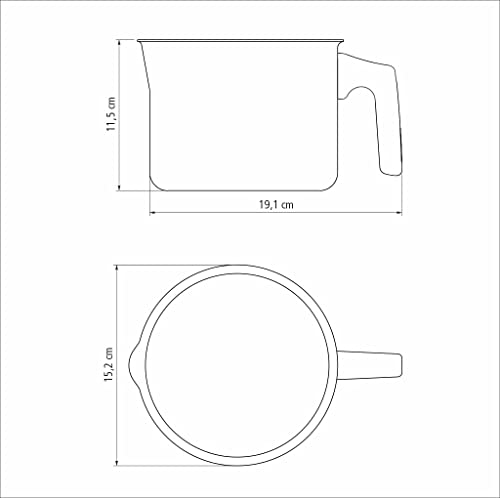 Fervedor de alumínio com revestimento interno de antiaderente Ø14cm