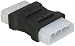 Produktbild Delock Adapter Power 4pin 5,25Z St/St