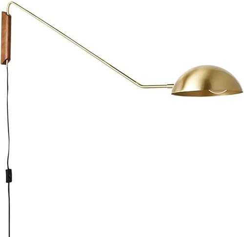 OLSKFUH Swing Arm Wall Sconce In Wall Light Metal Headboard Lamp Rotatable Black Wall Mount Lighting Fixture,Chandelier Lamp,