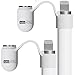 TechMatte Magnetic Replacement Caps for Apple Pencil-Cap Tether Included (2 Pack)