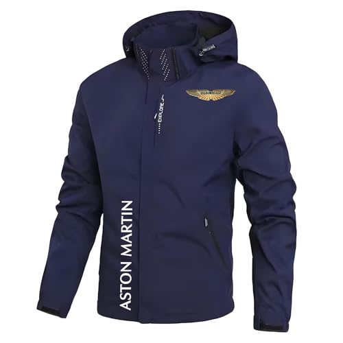 Nyrien Chaqueta Cortavientos Hombre A.s.t.o.n M.a.r.ti.n, Chaqueta De Invierno, Actividades Ideales Exteriores, hombre(Dark Blue,L)