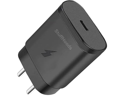 Image of 25W PD Charger for Samsungg Galaxy Tab A9+ Charger Original Travel Adapter Like Type-C Port Super-Fast Charging Charger S /A /M /F Series with 1M Type C to Type C USB Cable (LB1, Black)