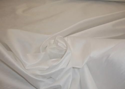 Soie Dupioni blanche largeur 137 cm au mètre pour la haute couture et création textile de luxe