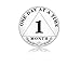 1 Month Sobriety Chip, 30 Days Sobriety Coin One Day at A Time AA Chips and Medallions - Recovery Coin Sober Token for Alcoholics Anonymous Recovery Sober Gifts
