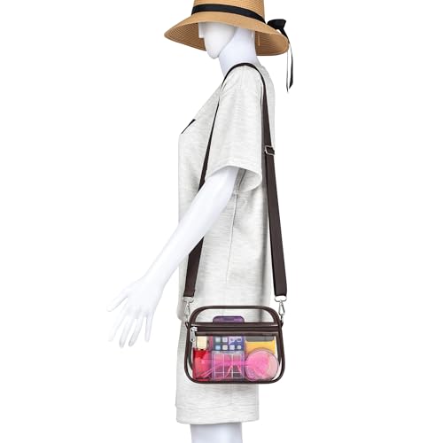 Image of Oraben Clear Bag for Stadium Events Clear Purse Stadium Bag Satchel Handbags for Sports Events Concerts Festivals | Stadium Approved