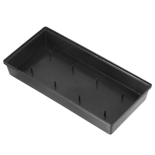 PATIKIL Plastic Design Bowl 11" Flower Arrangement Base for Centerpiece Decorating Black