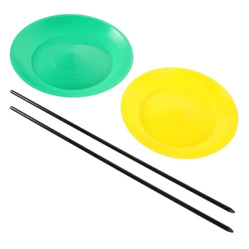 YARNOW Complete Juggling Kit Juggling Plates Sticks for Boys and Girls Skill Toy Performer's Choice