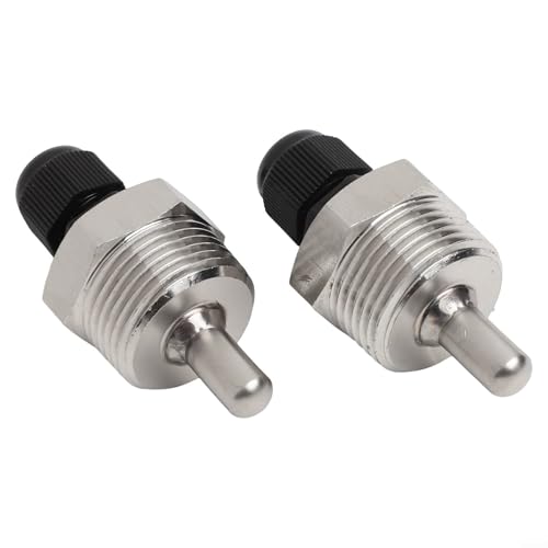 Thermowell for Industrial Sensor Fitting, 304 Stainless Steel Immersion Sleeve with G3/4 Inch Thread, 8mm OD 6mm ID Sensor Protection Tube (30/50/100/150mm, 2-Pack)（8x30mm）