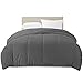 Clara Clark All Season Down Alternative Comforter/Duvet, King/California King, Gray