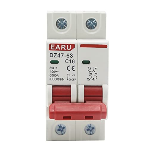 Disjoncteur MCB 2P 6A courbe C pour la protection de circuit 400V