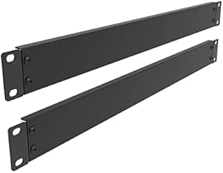 Jingchengmei 2 Pack 1U Cable Manager Panel with Brush Server Rack Wire Management System for Cable Entry for 19in Rack