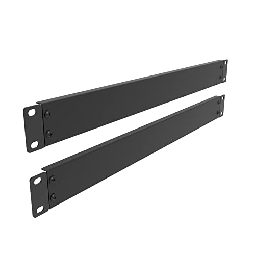 Panneau vierge 1U en métal démonté ABPA2PC noir pour armoire réseau 48,3 cm