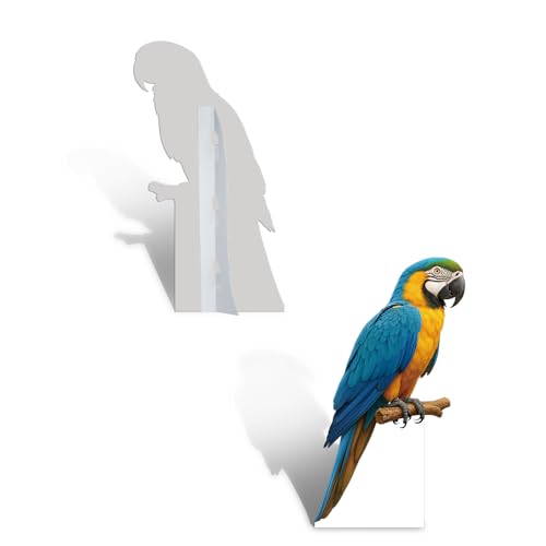 Image of Parrot Life Size Cardboard Cutout, 4FT, 1 PC, Party Decor | Animal Standup for Events, Birthday, Photos, Home Decor, Photo Booth, Office, Classroom, and More, All Occasions