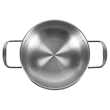 FUNNETOYU Alltags Pfanne mit Polierter Oberfläche Hitzebeständig Spülmaschinengeeignet...