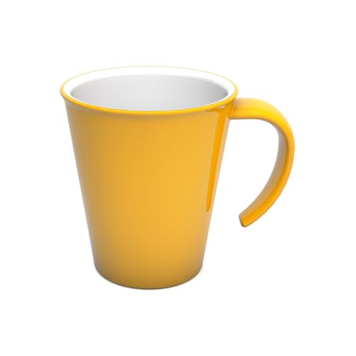 Ornamin Mug 300 ml Yellow (Model 1201) / coffee mug, reusable mug, tea cup, camping mug, sturdy plastic mug