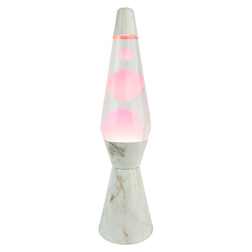 Preisvergleich Produktbild Fisura Lavalamp Pink Magma 40 cm Flüssigkeit Metall und Glas