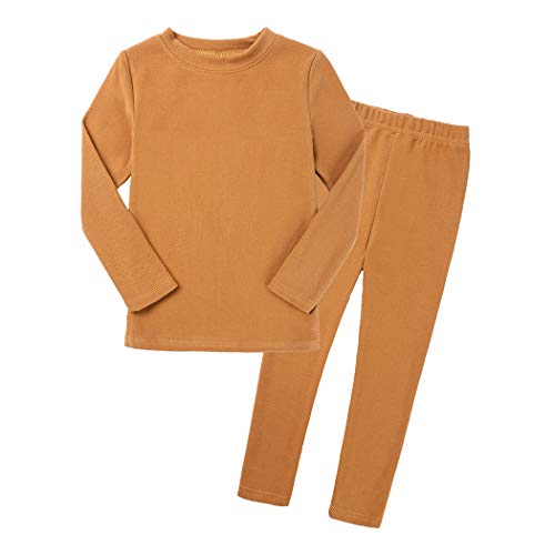 Toddler Girls Boys Cotton Thermal Long Underwear Set Soft Warm Jammies