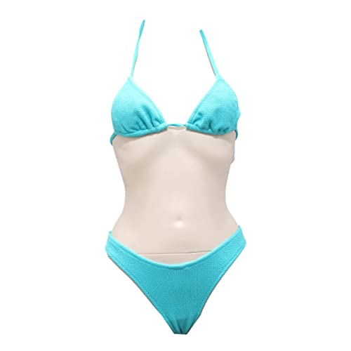 Bikini deux pièces KONTATTO turquoise pour sublimer votre teint d'été