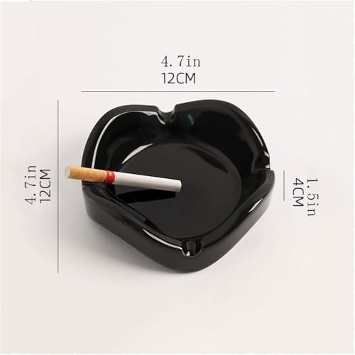 Cendrier de table anti-odeur et facile à nettoyer en forme de lèvre blanche - 3