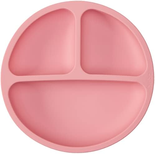 Buba Pratinho Em Silicone Com Ventosa Rosa