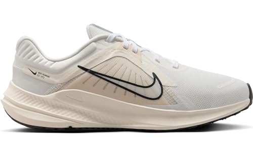 Nike Women's WMNS Quest 5 Running Shoes, Sail Black Coconut Milk White, 8.5 Women