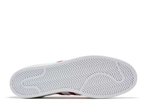 Image of adidas Superstar Mens Shoes, Footwear White /Better Scarlet /Footwear White, Size 11
