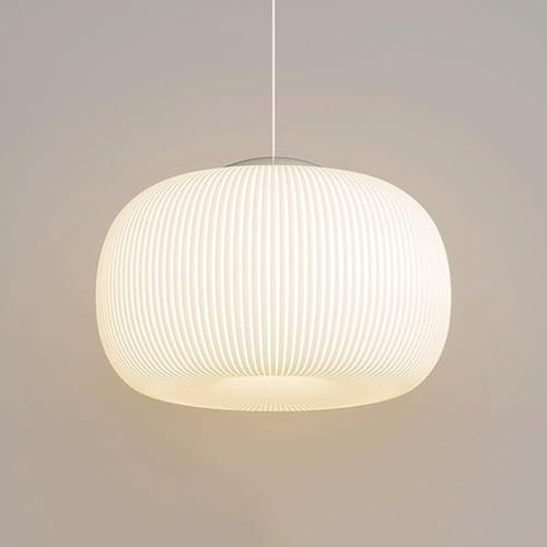 Plafonnier LED moderne 42cm au design créatif de citrouille blanche
