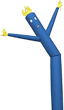 Blue Dancing Fly Guy| 18 Foot Tall x 18" Inch Diameter | Fun Wacky Waving Inflatable Arm Flailing Tube Man | for Advertising, Promotion, and Entertainment Requires Blower - NOT Included