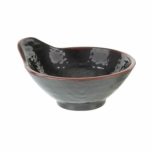 A-to-Z Supply 3601TM Dip Bowl, 5 oz., 4-7/8" x 4-1/4" Dia., Break-Resistant, Dishwasher Safe, BPA Free, Melamine, Tenmoku, NSF, Pack of 12