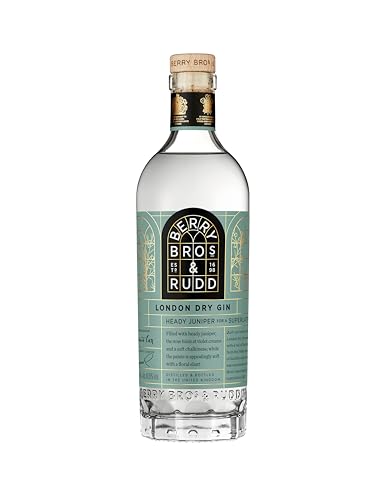 Berry Bros & Rudd London Dry Gin, 70cl, 40.6% Alcohol Content by Volume, Gin Deals of the Day, Juniper Citrus Flavoured Gin, For G&T, Negroni, White Lady Drinks, packaging may vary