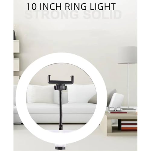 Image of Premium 10 Watt LED Ring Light with 26 Cm with Phone Holder 10 Level Dimmable with 3 Modes of Light (Only Ring Light)
