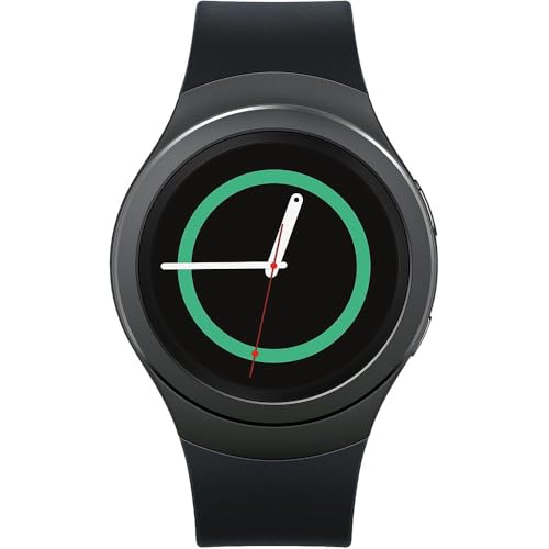 Samsung Gear S2 SM-R720 4GB Wi-Fi, Dust and Water Resistant Smartwatch - Dark Grey (Renewed)