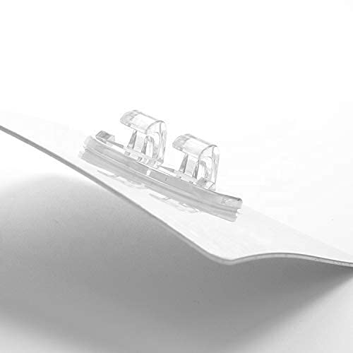 Image of Plastic Wall Hooks - Heavy Duty Mounted Hooks for Tile (Pack of 6)