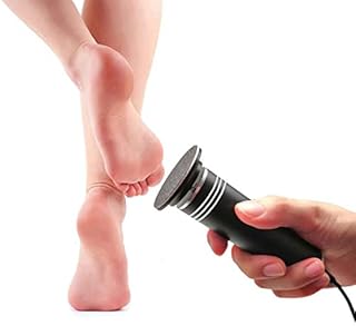 Electric Foot Callus Remover Adjustable Speed Electronic Hard Skin Remover Machine with 60pcs Replaceable Sandpaper Discs (Black)