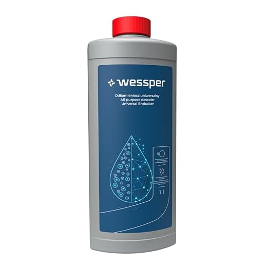 Wessper 1 000 ml avkalkningsmedel för kaffemaskin, vattenkokare och järn – kalkavkalkningsmedel och rengörare kompatibel med Tassimo Bosch Senseo Nespresso Dolce Gusto Philips maskiner