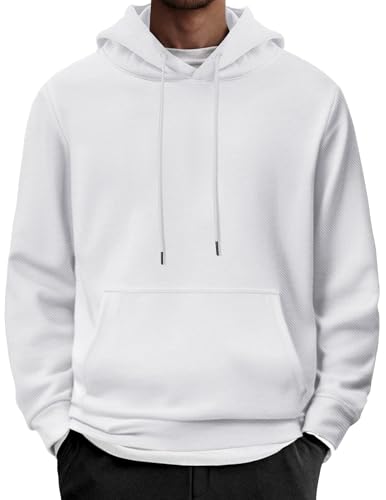 Image of COOFANDY Mens Hoodie Long Sleeve Casual Pullover Hooded Sweatshirt Fashion Drawstring Hoodies with Pocket