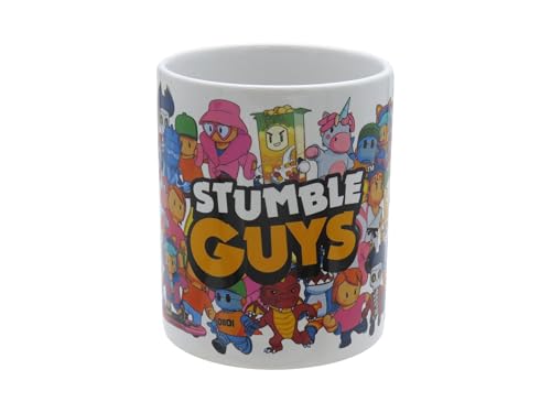 CYPBRANDS Stumble Guys Tasse Keramiktasse Frühstück Haushaltswaren Originalbecher weiß offizielles Produkt