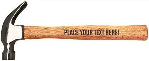 Customized Gift Any Text Custom Words Personalized Message Engraved Wood Handle Steel Hammer