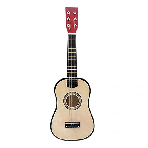 Guitare acoustique en tilleul de 23 pouces Instrument de musique à 6 cordes avec médiator et cordes for débutant - Les Beatles, Paul McCartney, John Lennon, RIngo Starr, George Harrison Guitare acoustique en tilleul de 23 pouces Instrument de musique à 6 cordes avec médiator et cordes for débutant