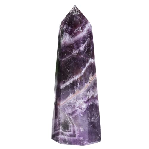 Natuurlijke kristalsteen toren kamer decor kristal punt energie ruwe erts rozenkwarts labradoriet obsidiaan edelstenen DIY cadeau, droom amethist, 60,70 mm