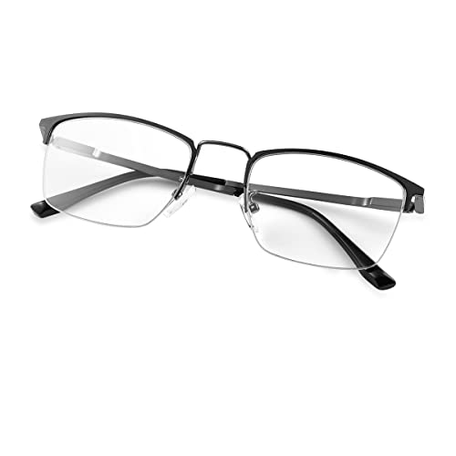 Photochromic Progressive Multifocus Reading Glasses Spring Hinges Transition Multifocal UV400 Sunglasses Sun Readers Blue Light Blocking Computer Eyeglasses Anti Glare Presbyopia Eyewear for Men Women - Image 2