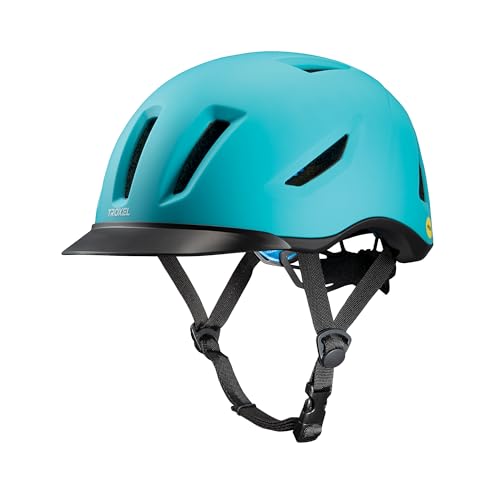 Troxel Terrain MIPS Cooling Horse Riding Helmet, Low-Profile, Micro-Adjustable Design, Horseback Riding Gear, Medium (7-7-3/8), Radiance Duratec