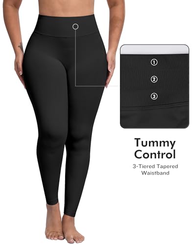 Image of ATHVOTAR Workout Gym Leggings Women, High Waisted Seamless Butt Lifting Scrunch Butt Sports Leggings