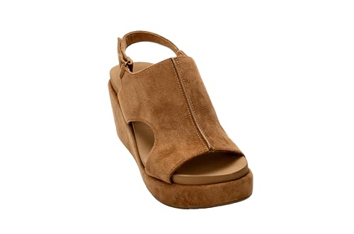 Image of Corkys Footwear Womens Carley Wedges, Featuring Corkys EVA Foam Cushioned Insoles, A 2.5 Inch Heel, Lightweight For All Day Wear, And Hook And Loop Closure